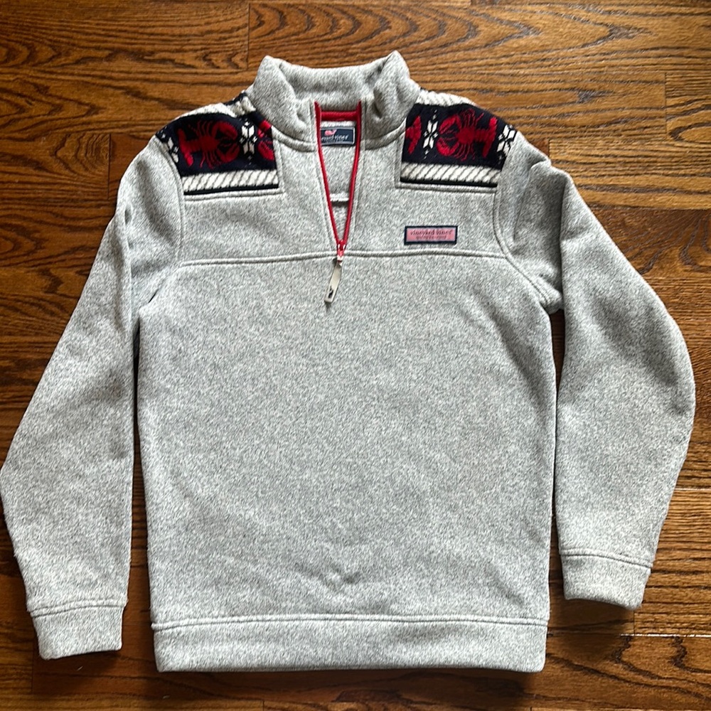 Vineyard Vines Lobster Jersey Shep Half-zip Sweatshirt